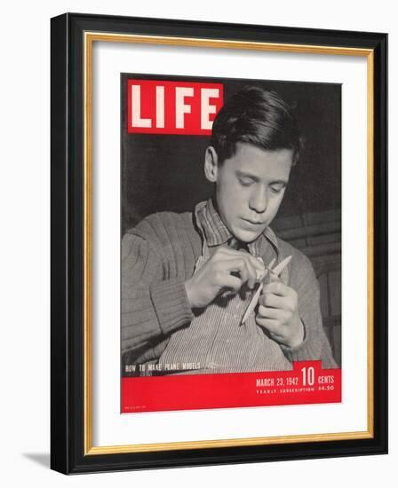 How to Make Model Airplanes, March 23, 1942-Charles E. Steinheimer-Framed Photographic Print