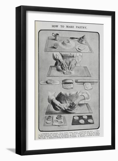 How To Make Pastry-Isabella Beeton-Framed Giclee Print