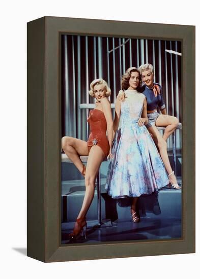 HOW TO MARRY A MILLIONAIRE, 1953 directed by JEAN NEGULESCO Maeilyn Monroe, Lauren Bacall and Betty-null-Framed Stretched Canvas