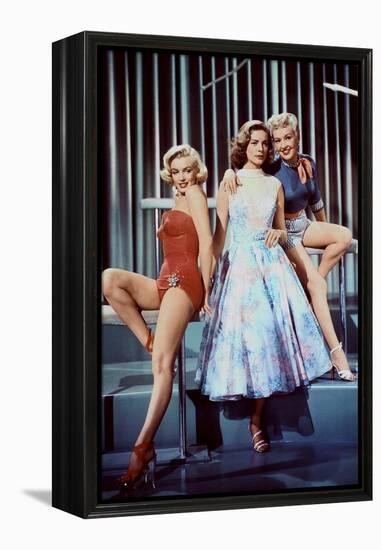 HOW TO MARRY A MILLIONAIRE, 1953 directed by JEAN NEGULESCO Maeilyn Monroe, Lauren Bacall and Betty-null-Framed Stretched Canvas
