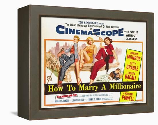 How to Marry a Millionaire, 1953-null-Framed Premier Image Canvas