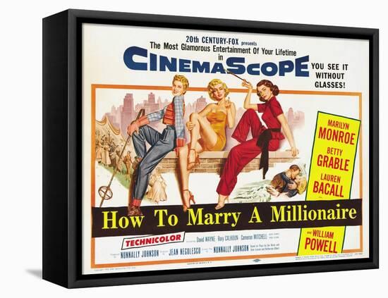 How to Marry a Millionaire, 1953-null-Framed Premier Image Canvas