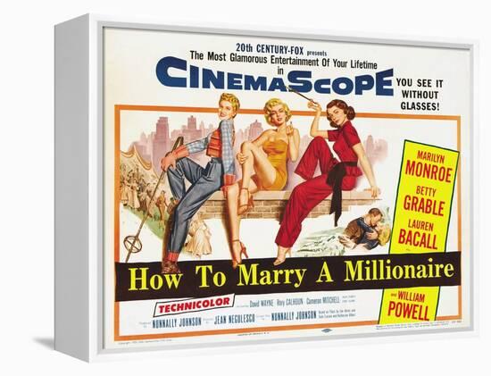 How to Marry a Millionaire, 1953-null-Framed Premier Image Canvas