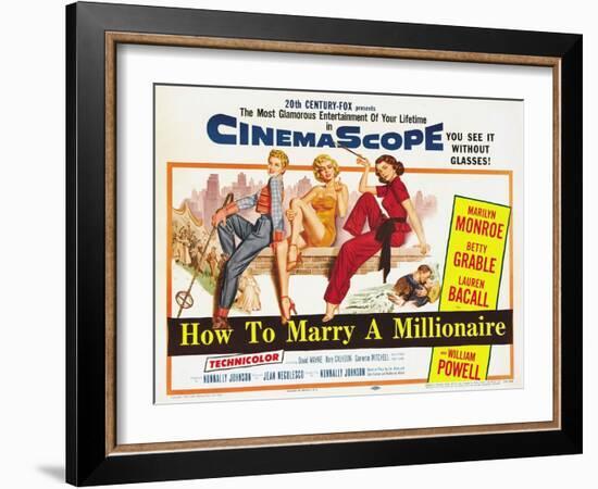 How to Marry a Millionaire, 1953-null-Framed Giclee Print