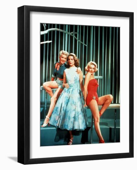 How To Marry A Millionaire, Betty Grable, Lauren Bacall, Marilyn Monroe, 1953-null-Framed Photo