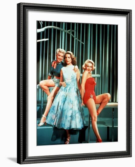 How To Marry A Millionaire, Betty Grable, Lauren Bacall, Marilyn Monroe, 1953-null-Framed Photo