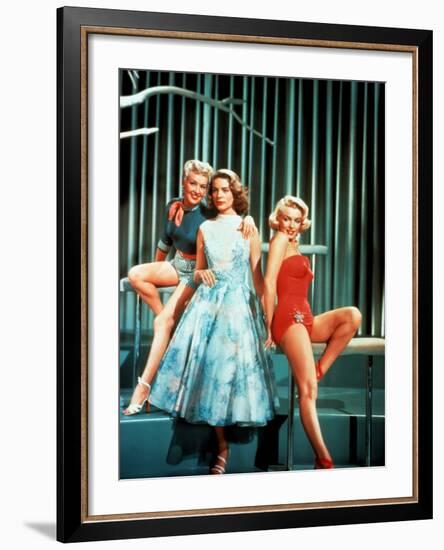 How To Marry A Millionaire, Betty Grable, Lauren Bacall, Marilyn Monroe, 1953-null-Framed Photo