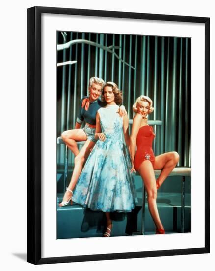 How To Marry A Millionaire, Betty Grable, Lauren Bacall, Marilyn Monroe, 1953-null-Framed Photo