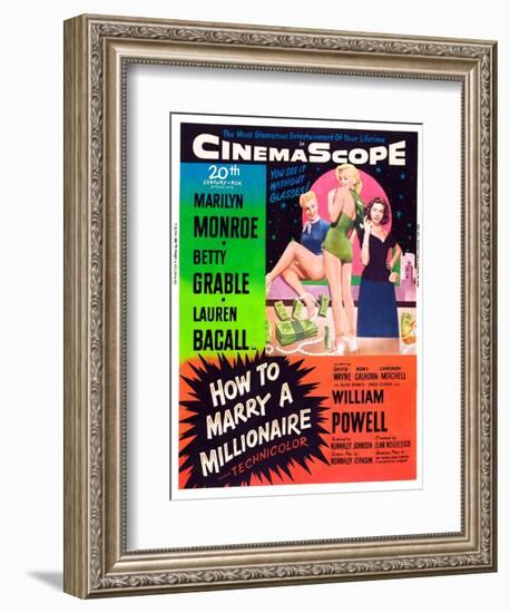 How to Marry a Millionaire-null-Framed Art Print