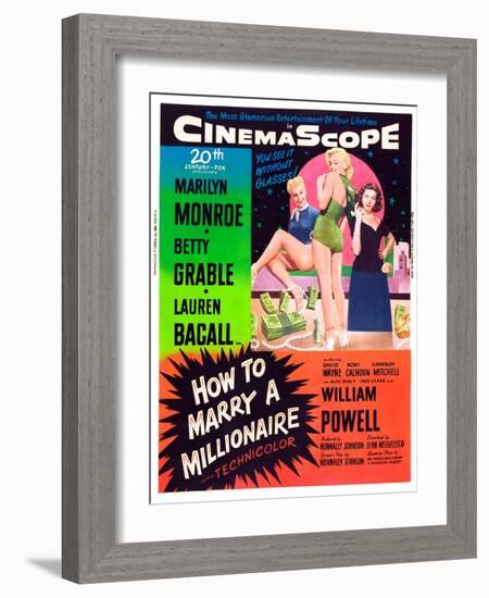 How to Marry a Millionaire-null-Framed Art Print