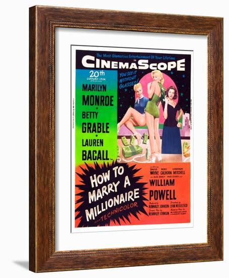 How to Marry a Millionaire-null-Framed Art Print