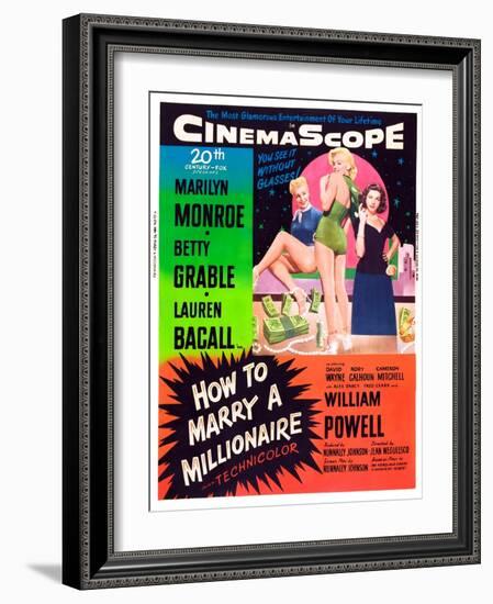 How to Marry a Millionaire-null-Framed Art Print