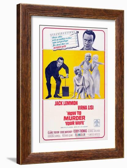 How to Murder Your Wife, Jack Lemmon, Virna Lisi, 1965-null-Framed Art Print