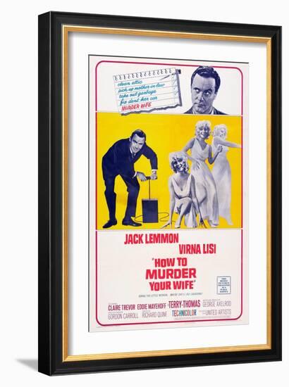 How to Murder Your Wife, Jack Lemmon, Virna Lisi, 1965-null-Framed Art Print