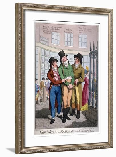 How to Stand at Ease, or a Lesson for the Volunteer Gazers, 1804-C Williams-Framed Giclee Print