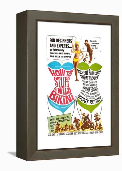 How to Stuff a Wild Bikini, Mary Hughes; Mickey Rooney, 1965-null-Framed Stretched Canvas