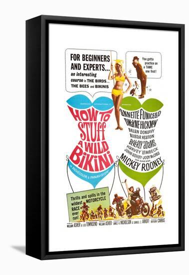 How to Stuff a Wild Bikini, Mary Hughes; Mickey Rooney, 1965-null-Framed Stretched Canvas