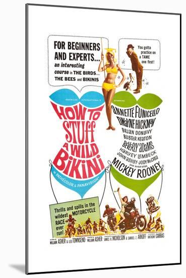 How to Stuff a Wild Bikini, Mary Hughes; Mickey Rooney, 1965-null-Mounted Premium Giclee Print