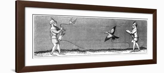 How to Train a Young Falcon, 14th Century-null-Framed Giclee Print