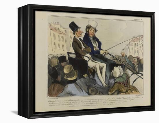 How Violent are These Poor People?-Honore Daumier-Framed Premier Image Canvas