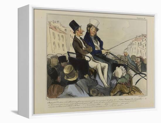 How Violent are These Poor People?-Honore Daumier-Framed Premier Image Canvas