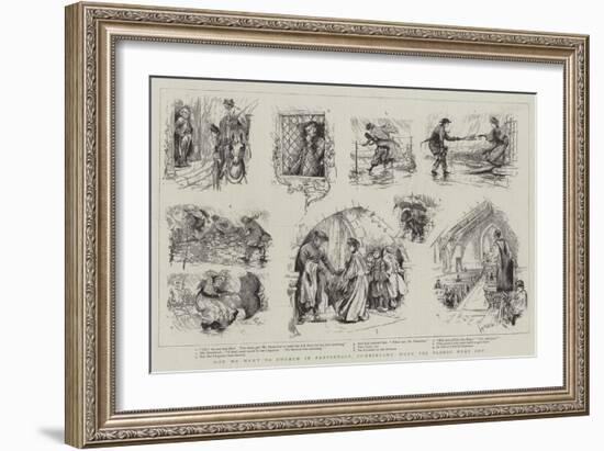 How We Went to Church in Patterdale, Cumberland, When the Floods Were Out-Louis Fairfax Muckley-Framed Giclee Print