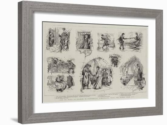 How We Went to Church in Patterdale, Cumberland, When the Floods Were Out-Louis Fairfax Muckley-Framed Giclee Print