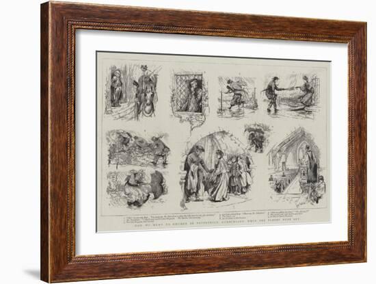 How We Went to Church in Patterdale, Cumberland, When the Floods Were Out-Louis Fairfax Muckley-Framed Giclee Print