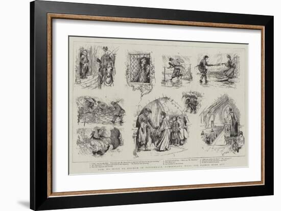 How We Went to Church in Patterdale, Cumberland, When the Floods Were Out-Louis Fairfax Muckley-Framed Giclee Print