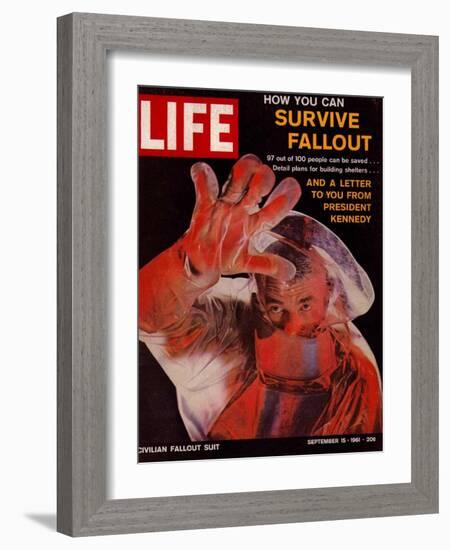 How You Can Survive Fallout, September 15, 1961-Ralph Morse-Framed Photographic Print