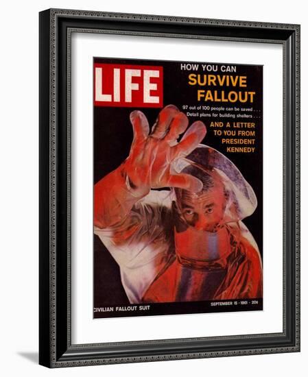 How You Can Survive Fallout, September 15, 1961-Ralph Morse-Framed Photographic Print