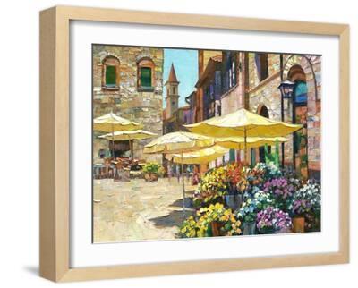 4-57　BEHRENS　絵画　ホワード・ベーレンス　サイン入り Siena Flower Market Premium Giclee Print - Howard Behrens | Art.com
