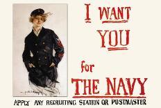 World War I: Navy Poster-Howard Chandler Christy-Framed Giclee Print