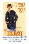 World War I: Navy Poster-Howard Chandler Christy-Framed Giclee Print