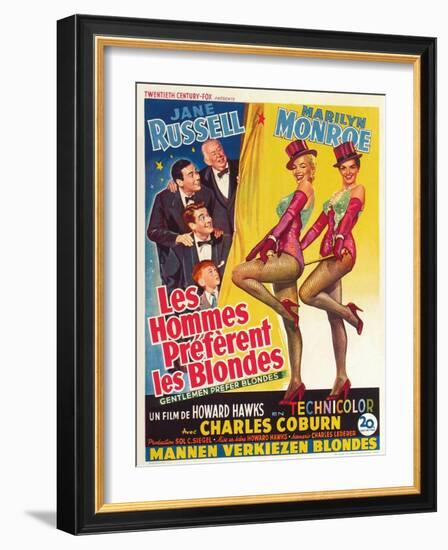 Howard Hawks' Gentlemen Prefer Blondes, 1953, "Gentlemen Prefer Blondes" Directed by Howard Hawks-null-Framed Giclee Print