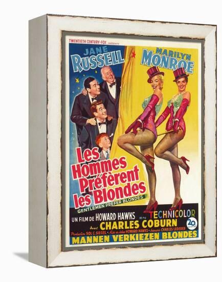 Howard Hawks' Gentlemen Prefer Blondes, 1953, "Gentlemen Prefer Blondes" Directed by Howard Hawks-null-Framed Premier Image Canvas