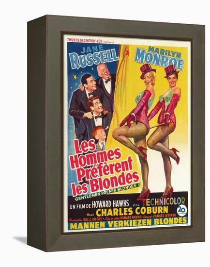 Howard Hawks' Gentlemen Prefer Blondes, 1953, "Gentlemen Prefer Blondes" Directed by Howard Hawks-null-Framed Premier Image Canvas