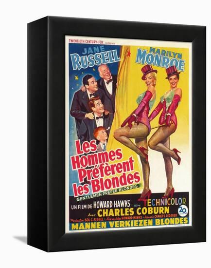 Howard Hawks' Gentlemen Prefer Blondes, 1953, "Gentlemen Prefer Blondes" Directed by Howard Hawks-null-Framed Premier Image Canvas