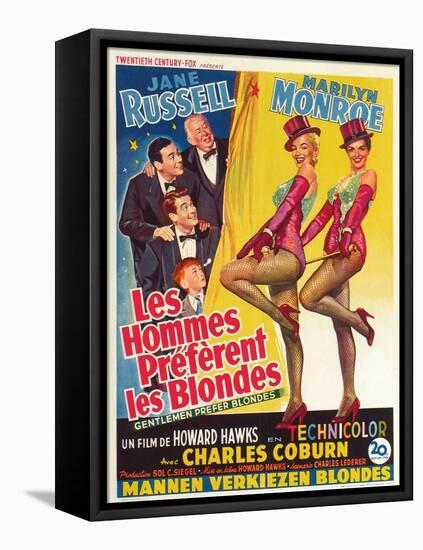 Howard Hawks' Gentlemen Prefer Blondes, 1953, "Gentlemen Prefer Blondes" Directed by Howard Hawks-null-Framed Premier Image Canvas