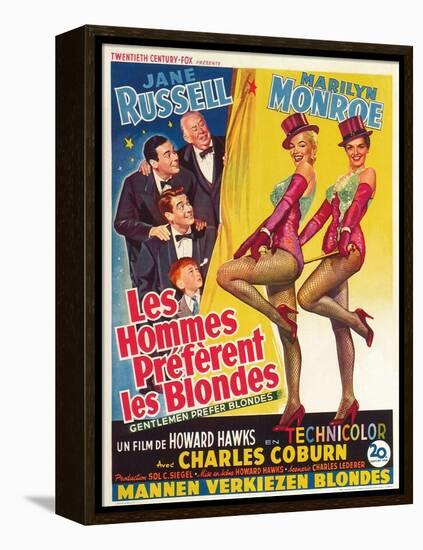 Howard Hawks' Gentlemen Prefer Blondes, 1953, "Gentlemen Prefer Blondes" Directed by Howard Hawks-null-Framed Premier Image Canvas