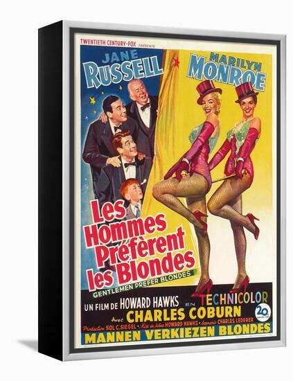 Howard Hawks' Gentlemen Prefer Blondes, 1953, "Gentlemen Prefer Blondes" Directed by Howard Hawks-null-Framed Premier Image Canvas