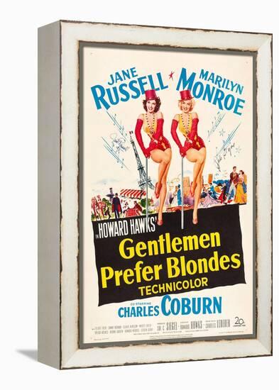 Howard Hawks' Gentlemen Prefer Blondes, 1953, "Gentlemen Prefer Blondes" Directed by Howard Hawks-null-Framed Premier Image Canvas