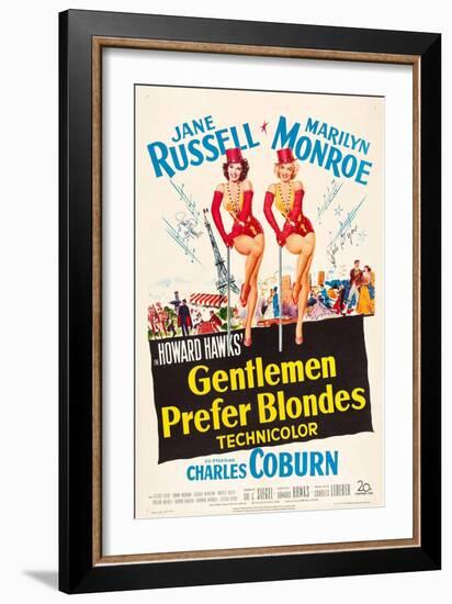 Howard Hawks' Gentlemen Prefer Blondes, 1953, "Gentlemen Prefer Blondes" Directed by Howard Hawks-null-Framed Giclee Print