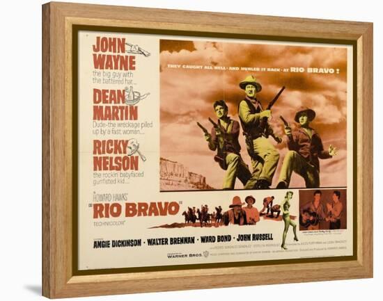 Howard Hawks' Rio Bravo, 1959, "Rio Bravo" Directed by Howard Hawks-null-Framed Premier Image Canvas