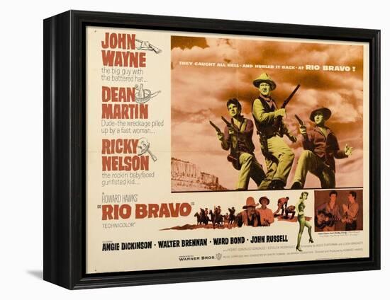 Howard Hawks' Rio Bravo, 1959, "Rio Bravo" Directed by Howard Hawks-null-Framed Premier Image Canvas