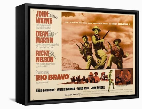 Howard Hawks' Rio Bravo, 1959, "Rio Bravo" Directed by Howard Hawks-null-Framed Premier Image Canvas