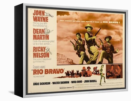 Howard Hawks' Rio Bravo, 1959, "Rio Bravo" Directed by Howard Hawks-null-Framed Premier Image Canvas