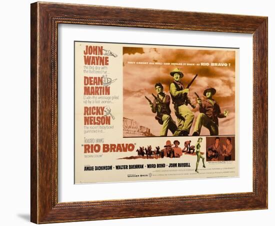 Howard Hawks' Rio Bravo, 1959, "Rio Bravo" Directed by Howard Hawks-null-Framed Giclee Print