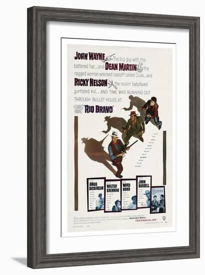 Howard Hawks' Rio Bravo, 1959, "Rio Bravo" Directed by Howard Hawks-null-Framed Giclee Print