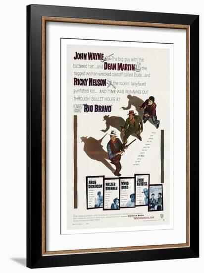 Howard Hawks' Rio Bravo, 1959, "Rio Bravo" Directed by Howard Hawks-null-Framed Giclee Print